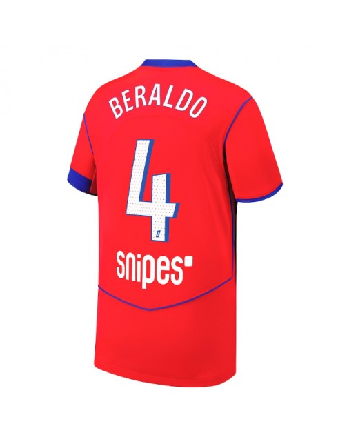 Paris Saint-Germain Lucas Beraldo #4 Replika Tredje Kläder 2025-26 Kortärmad Paris Saint-Germain Lucas Beraldo #4 Replika Tredje Kläder 2025-26 Kortärmad
